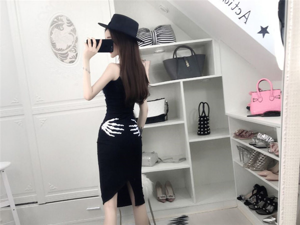 Rochie neagră casual de damă