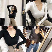 Bluză de damă model uni cu mâneci lungi în trei culori