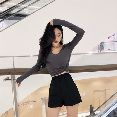 Bluză de damă model uni cu mâneci lungi în trei culori