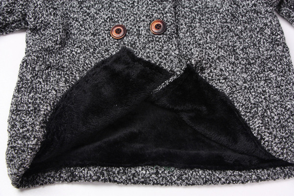 Palton pentru copii cu glugă și imprimeu pe spate