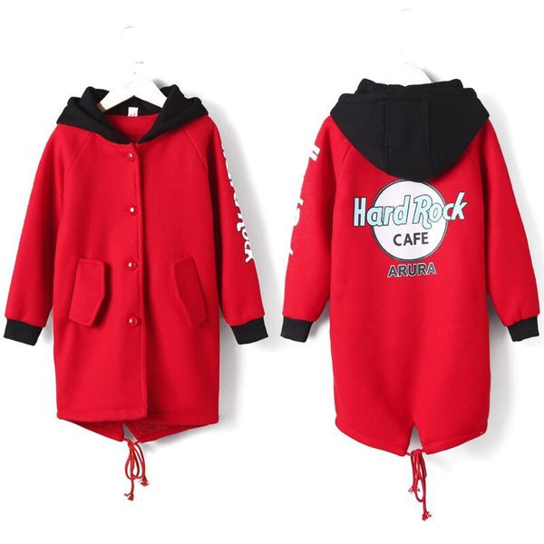 Palton elegant pentru fete pentru copii cu inscripție