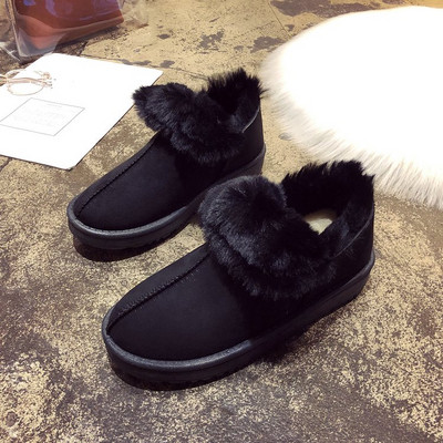 Дамски боти от еко велур с мека подплата в няколко цвята