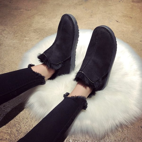 Дамски боти от еко велур с мека подплата в няколко цвята