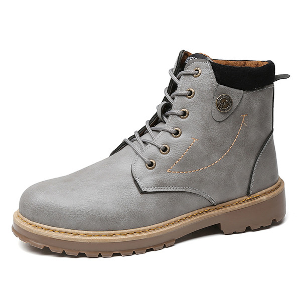 Cizme de iarna pentru barbati cu talpa aspra in trei culori