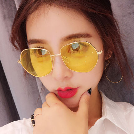 Ochelari de soare transparenți moderni de damă în trei culori