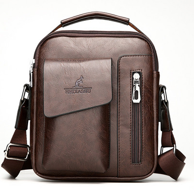 Мъжка ежедневна чанта с външен джоб