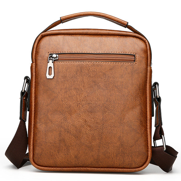 Мъжка ежедневна чанта с външен джоб