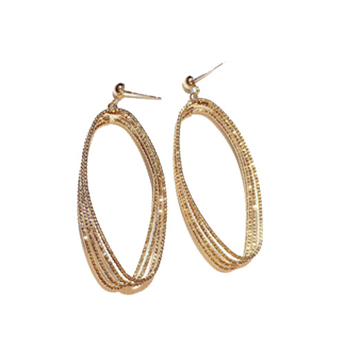 Дълги дамски обеци в златист и сребрист цвят