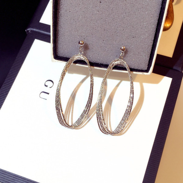 Дълги дамски обеци в златист и сребрист цвят