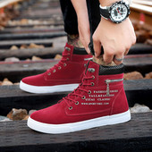 Cizme barbatesti cu sireturi in trei culori