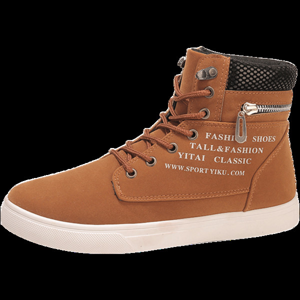 Cizme barbatesti cu sireturi in trei culori