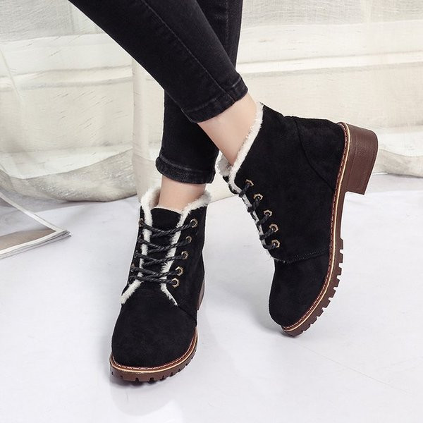 Cizme casual dama cu puf si talpa aspra in doua culori