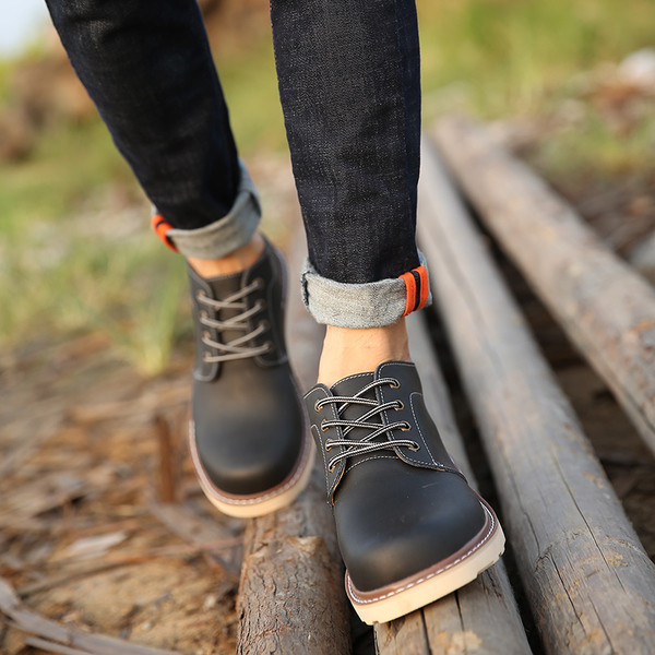 Pantofi de iarna pentru barbati cu sireturi in mai multe culori