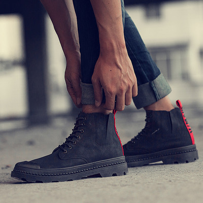 Cizme barbatesti cu sireturi in mai multe culori