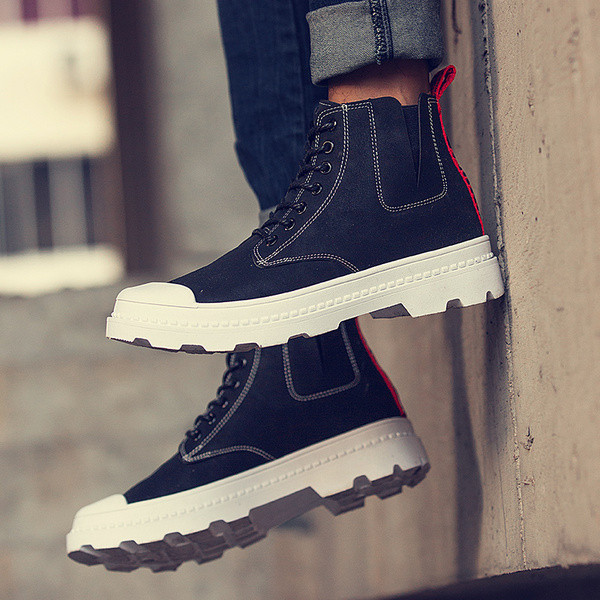 Cizme barbatesti cu sireturi in mai multe culori