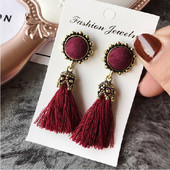 Дамски актуални обеци в няколко цвята - два модела