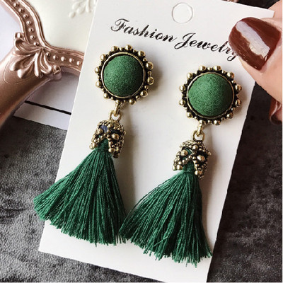 Дамски актуални обеци в няколко цвята - два модела