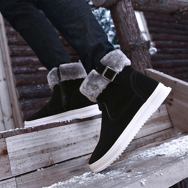 Cizme de iarna pentru barbati cu puf in trei culori