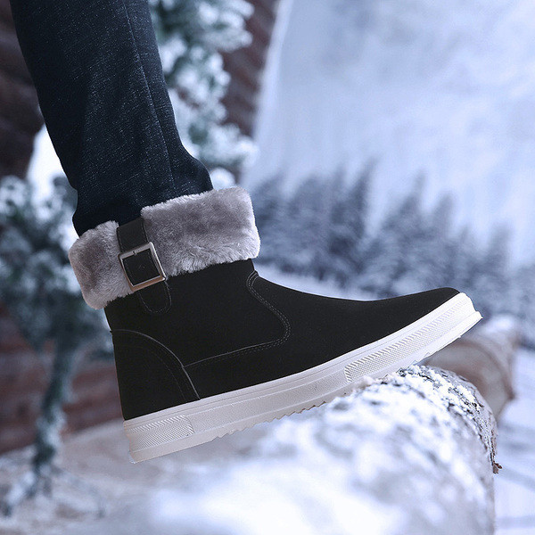 Cizme de iarna pentru barbati cu puf in trei culori