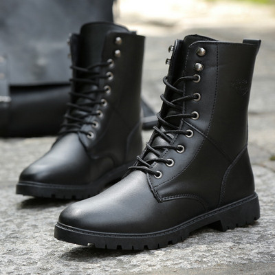 Cizme pentru bărbați în negru și maro