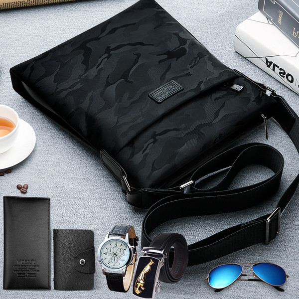 Мъжка чанта в три цвята