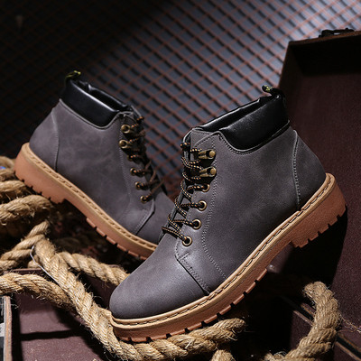 Cizme barbatesti cu talpa aspra in patru culori