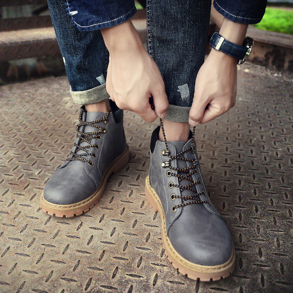 Cizme barbatesti cu talpa aspra in patru culori