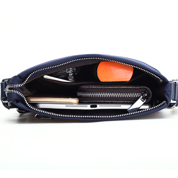 Geantă elegantă pentru bărbați în albastru și negru