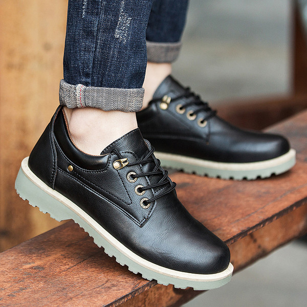 Мъжки зимни обувки с груба подметка в няколко цвята