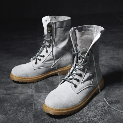 Cizme barbatesti cu sireturi in trei culori