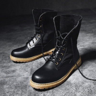 Cizme barbatesti cu sireturi in trei culori