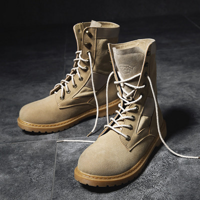 Cizme barbatesti cu sireturi in trei culori