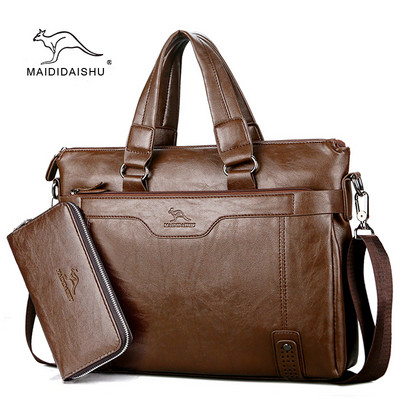 Men`s stylish bag in three colors - two models with / without wallet