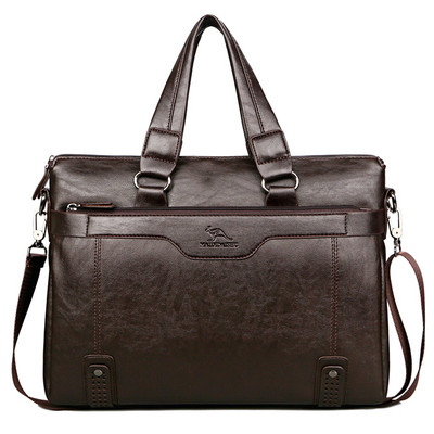 Κομψή ανδρική τσάντα  σε τρία χρώματα - δύο μοντέλα με / χωρίς πορτοφόλι