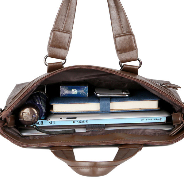 Κομψή ανδρική τσάντα  σε τρία χρώματα - δύο μοντέλα με / χωρίς πορτοφόλι