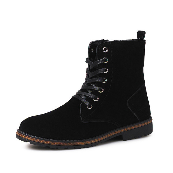 Cizme barbatesti cu sireturi in trei culori