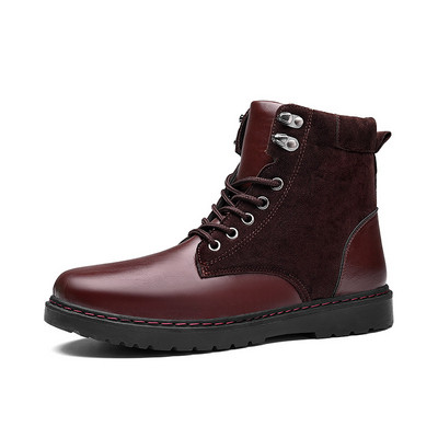 Ежедневни мъжки ботуши в черен и кафяв цвят