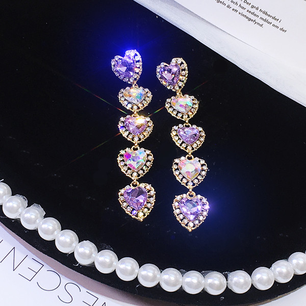 Cercei eleganti de dama cu pietre decorative