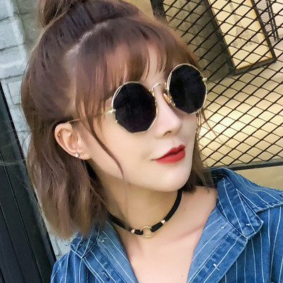 Небрежни кръгли дамски слънчеви очила в четири цвята