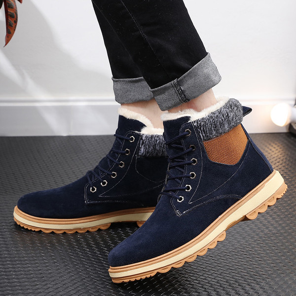 Cizme pentru bărbați cu căptușeală moale în trei culori