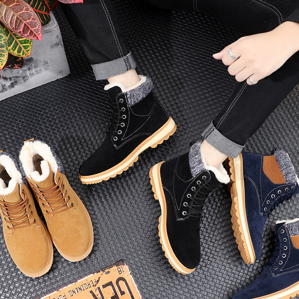 Cizme pentru bărbați cu căptușeală moale în trei culori