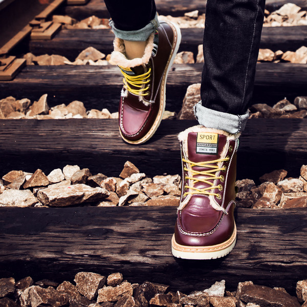 Cizme de barbati cu captuseala moale in mai multe culori