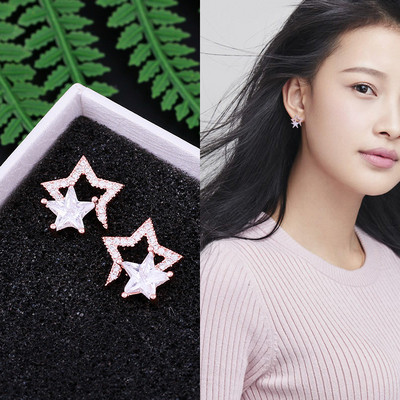 Дамски ежедневни обеци с декоративни камъни в два модела