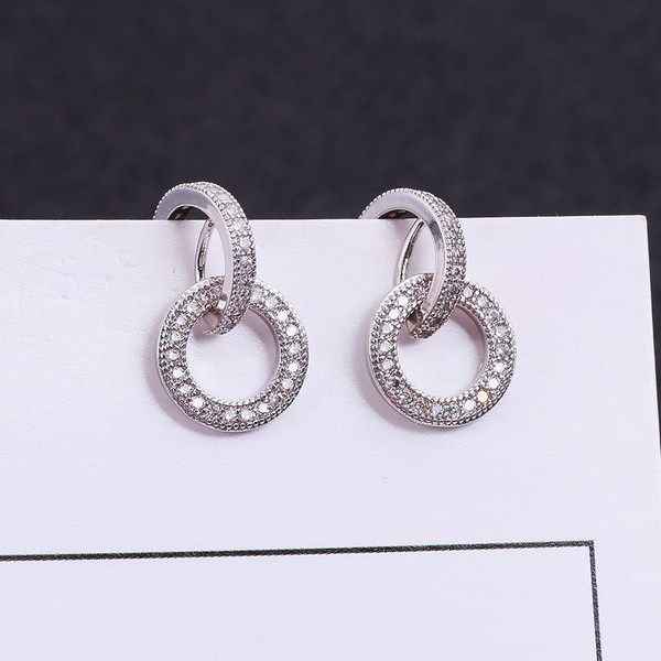 Дамски ежедневни обеци в сребрист цвят