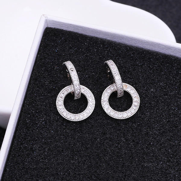 Дамски ежедневни обеци в сребрист цвят