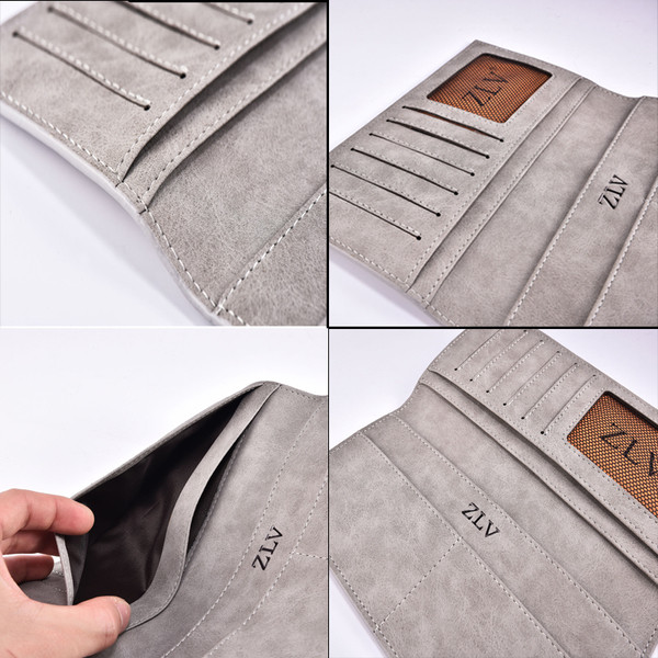 Стилен мъжки портфейл от еко кожа в няколко цвята 