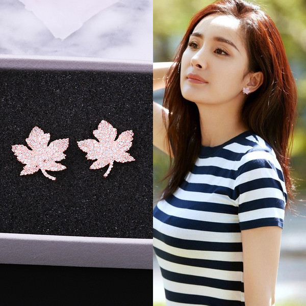 Γυναικέια κομψά σκουλαρίκια σε δύο σχέδια