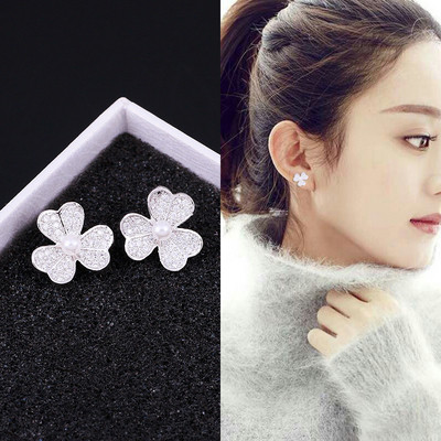 Дамски ежедневни обеци с декоративни камъни в два модела