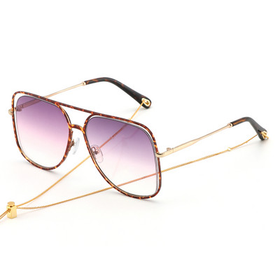 Модерни дамски очила с верижка в четири цвята