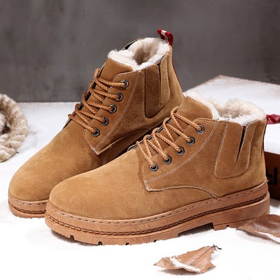 Ανδρικές χειμερινές μπότες με απαλή επένδυση σε διάφορα χρώματα